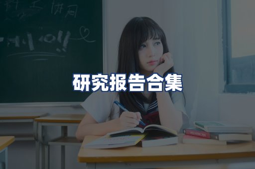 研究报告合集